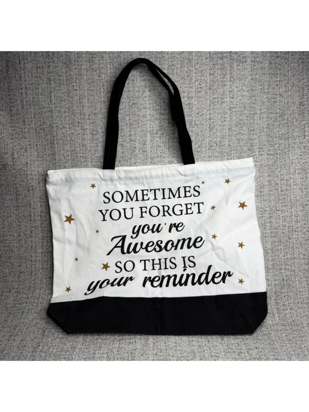 Large 18x14 You’re Awesome Reminder Gift Tote Bag Reusable Appreciation